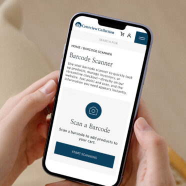 B2B manufacturer self-service portal with mobile barcode scanner on Adobe Commerce PWA.